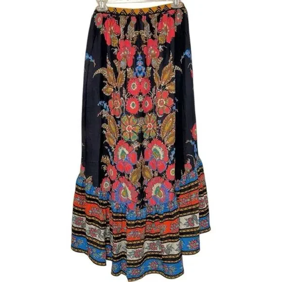 New Women’s Flying Tomato Plus Size Black Floral Skirt Maxi 1X 2X 3X - Picture 4 of 8